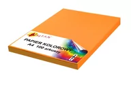 Papier do drukarek - Papier kolorowy A4 120g pomarańczowy v4 100 arkuszy - miniaturka - grafika 1