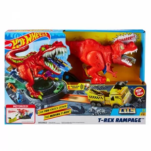 Mattel Atak T-Rexa zestaw GFH88 - Tory, garaże, parkingi - miniaturka - grafika 2