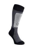 Skarpety termoaktywne - Skarpety narciarskie Norrona Lofoten Mid Weight Merino Socks Long - cool black - miniaturka - grafika 1