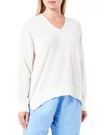 Swetry damskie - BOSS Damski sweter z dzianiny C_farenna, Open White118, L - miniaturka - grafika 1