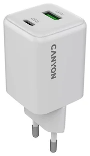 Canyon CU45AC GaN 45W 1xPD 1xQC EU Biała - Ładowarki do telefonów - miniaturka - grafika 1