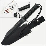 Noże - NÓŻ survivalowy jungle master OSTRZE Stałe 31 cm - JM-013 - miniaturka - grafika 1