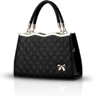 Torebki damskie - Nowa torebka damska / damska Torba Crossbody na ramię Miękka powierzchnia PU Skóra Diamond Lattice Czerwona czarny - miniaturka - grafika 1