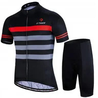 Spodenki rowerowe - Spodenki Rowerowe Koszulka Komplet Męski Z WKŁADKĄ ŻELOWĄ X-Tiger JAKOŚĆ XL - miniaturka - grafika 1