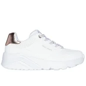 Trampki damskie - Buty dziecięce Skechers Uno Lite 310384LWHT - białe - miniaturka - grafika 1