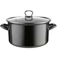 Garnki - Garnek emaliowany prosty METALICO pokrywka 24 cm 5,6 l - miniaturka - grafika 1