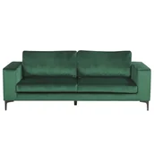 Sofy i kanapy - Beliani Sofa welurowa zielona VADSTENA - miniaturka - grafika 1