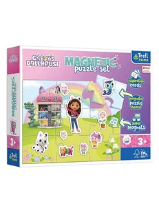 Trefl Puzzle magnetyczne "Gabby's Dollhouse" - 3+ - Puzzle - miniaturka - grafika 1