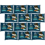 Mokra karma dla kotów - FELIX Tasty Shreds mokra karma dla kota z łososiem i tuńczykiem w sosie 12x(4x80g) - miniaturka - grafika 1