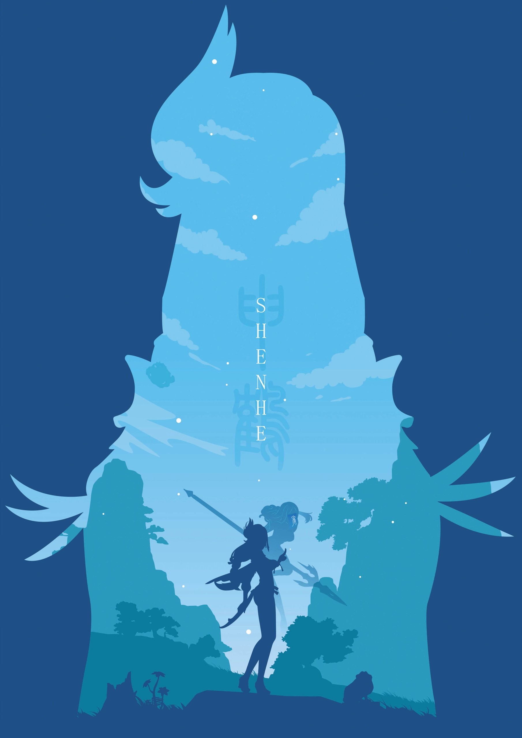 Plakat A1 Genshin Impact Shenhe
