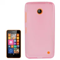 Etui i futerały do telefonów - Etui na telefon komórkowy Półprzezroczyste etui TPU do Nokia Lumia 630 / 635 Różowy - miniaturka - grafika 1