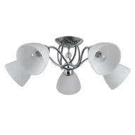 Oprawy, klosze i abażury - Italux Lampa wisząca LUGANO chrom śr 56 cm 5x40W E14 - miniaturka - grafika 1