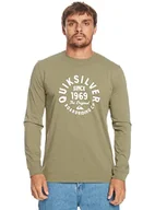 Koszulki męskie - Quiksilver Koszulka Basic Męska Zielona XXL - miniaturka - grafika 1