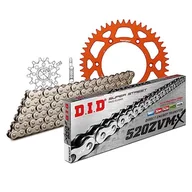 Części motocyklowe - Zestaw łańcuchów DID Alu 520ZVM-X / 118 nitowy zamek pomarańczowy do KTM EXC RACING SX Racing 200-525 ccm rok prod. 2000-2013 - miniaturka - grafika 1