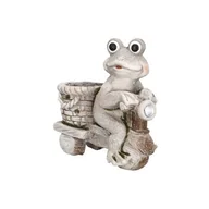 Lampy ogrodowe - Figurka ze światłem solarnym Żaba 37,5 cm - miniaturka - grafika 1