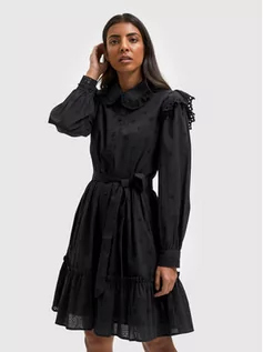 Sukienki - Selected Femme Sukienka koszulowa Brody 16083750 Czarny Regular Fit - grafika 1
