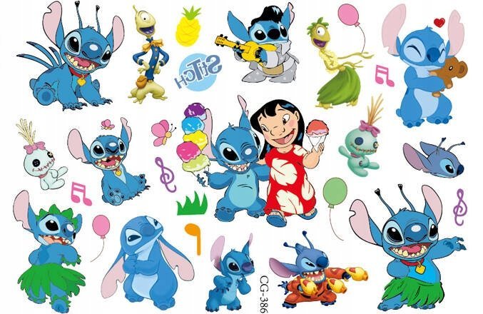 Tatuaże dla Dzieci Lilo & Stitch (1 szt) CG368