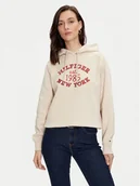 Bluzy damskie - Tommy Hilfiger Bluza Varsity WW0WW42098 Beżowy Regular Fit - miniaturka - grafika 1