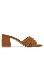 Klapki i japonki damskie - Guess Klapki FLJGU2 SUE03 Brązowy jasny - miniaturka - grafika 1