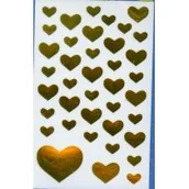 Przybory szkolne - Naklejki Z Design Serca złote - miniaturka - grafika 1
