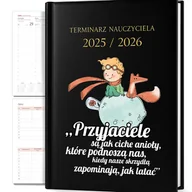 Kalendarze - KALENDARZ PLANER A5 2025/2026 MAŁY KSIĄŻE CZYTAT PRZYJACIELE SĄ JAK ANIOŁY - miniaturka - grafika 1