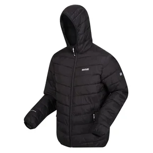 Regatta Męska kurtka z kapturem HillPack II Packaway, czarna, XL EU, RMN234, Czarny - Kurtki męskie - miniaturka - grafika 1