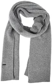 Apaszki i szaliki męskie - Daniel Hechter Męski szalik Knit Scarf, szary, normalny - miniaturka - grafika 1
