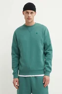 Bluzy męskie - G-Star Raw bluza męska kolor zielony gładka - miniaturka - grafika 1