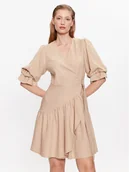 Sukienki - YAS Sukienka codzienna 26029985 Brązowy Regular Fit - miniaturka - grafika 1