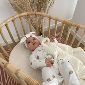 Pajacyki dla niemowląt - Pink No More Pajacyk niemowlęcy Cocoa 62cm - miniaturka - grafika 1