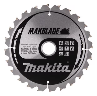 Makita B-32714 piła tarczowa do cięcia drewna 216x30 mm 24 zęby Makblade - Tarcze do pił - miniaturka - grafika 1