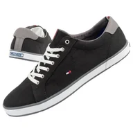 Trampki męskie - Trampki Tommy Hilfiger FM0FM00596990 czarne - miniaturka - grafika 1