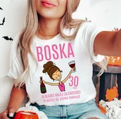 Koszulki i topy damskie - koszulka na 30 - dla brunetki - miniaturka - grafika 1