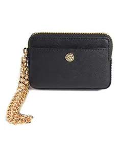 Michael Kors Skórzany portfel w kolorze czarnym - 11,5 x 7,5 x 2 cm - Portfele - miniaturka - grafika 1
