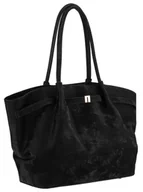 Torebki damskie - Torebka shopperka Peterson damska pojemna A4 duża shopper bag miejska czarna - miniaturka - grafika 1