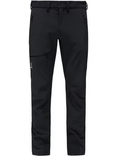 Spodnie sportowe męskie - Haglöfs Spodnie softshellowe "Clay" w kolorze czarnym - grafika 1