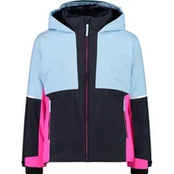 Kurtki i płaszcze dla dziewczynek - CMP, KID G JACKET FIX HOOD, 33W0205, Light Blue, 104, Girl - miniaturka - grafika 1