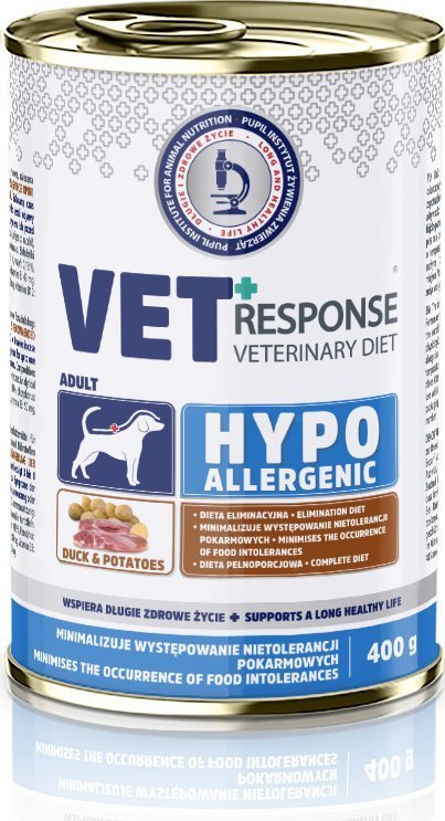Vet Response Karma mokra dla psa VET RESPONSE HYPOALLERGENIC kaczka 400 g