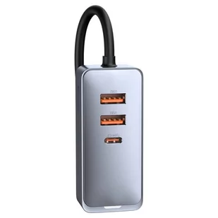 Baseus Share Together ładowarka samochodowa 2x USB / 2x USB Typ C 120W PPS Quick Charge Power Delivery szary (CCBT-A0G) - Ładowarki samochodowe - miniaturka - grafika 4