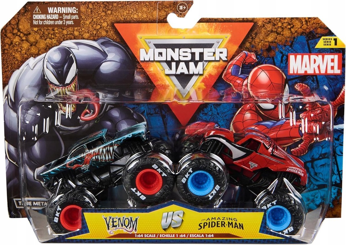 Monster Jam VENOM SPIDER-MAN MONSTER TRUCK ZABAWKA DLA CHŁOPCÓW SAMOCHÓD