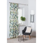 Zasłony - Zasłona z taśmą BRAZIL 140 x 260 cm zielony - miniaturka - grafika 1