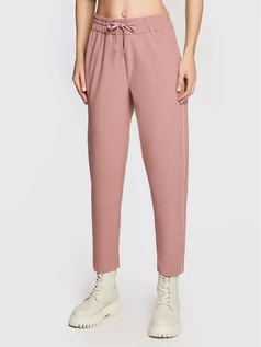 Spodnie damskie - Marella Spodnie materiałowe Cento 31360529 Różowy Regular Fit - grafika 1