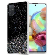 Etui i futerały do telefonów - Pokrowiec Do Samsung Galaxy A71 4G Etui w Czarny z Brokatem Glitter Obudowa Case Cover TPU Cadorabo - miniaturka - grafika 1