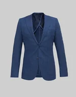 Marynarki męskie - marynarka almese niebieski slim fit - miniaturka - grafika 1