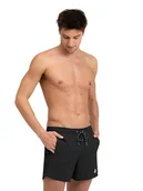 Kąpielówki męskie - Arena Szorty kąpielowe w kolorze czarno-białym - miniaturka - grafika 1