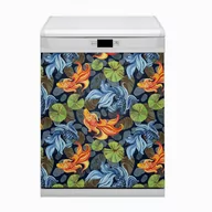 Dekoracje domu - Mata Bluedecor Magnes na zmywarkę, Złote Rybki 60x80 - miniaturka - grafika 1