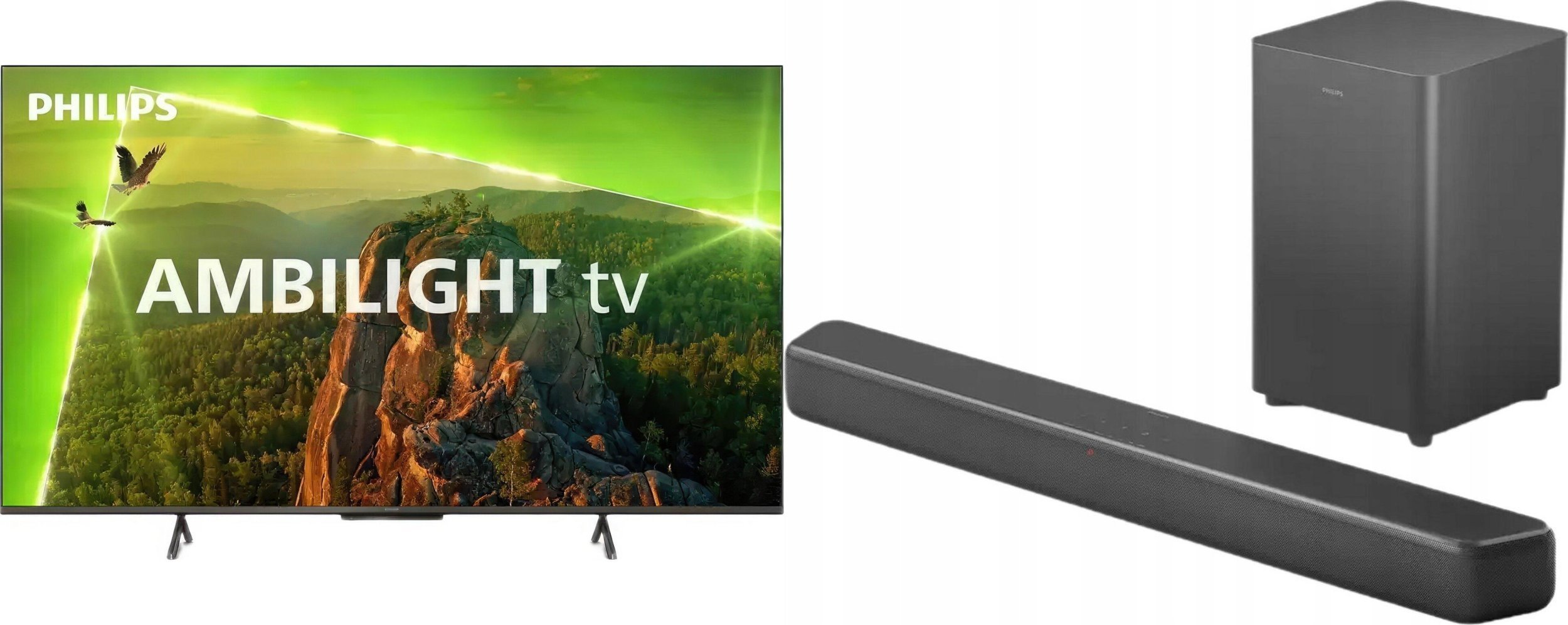 Philips 55PUS8118/12 LED 55'' 4K Ultra HD Ambilight + Soundbar Philips TAB5309/10