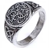 Pierścionki - PIERŚCIEŃ Wikingów DRZEWO ŻYCIA Yggdrasil Odyn 143 - miniaturka - grafika 1