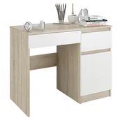 Biurka dla dzieci - Meble Biurko komputer stolik 90cm sonoma mix N31 - miniaturka - grafika 1