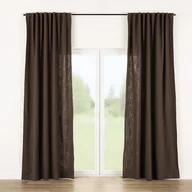Zasłony - Zasłona gotowa na taśmie marszczącej 140x280cm dark brown 1 szt. - miniaturka - grafika 1